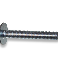 Mushroom head screw M 6x 40 galv slotted wo/square
